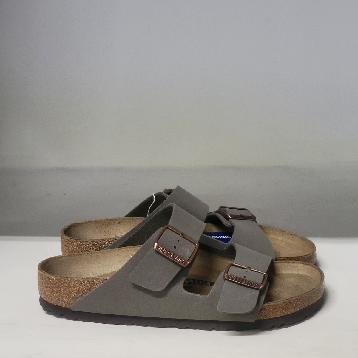 Birkenstock Arizona BS Birko-Flor Birkibu Sandal Stone  display picture 1