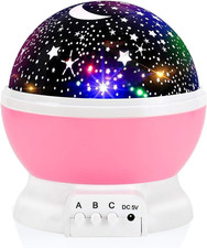 Night Light for Kids, Kids Night Light Nebula 360 Degree Rotation - 4 LED Bulbs