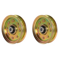 Qty 2: Flat Idler Pulley Fits Husqvarna Replaces 532175820