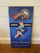 Southern Star Brewing Company Metal Sign Bombshell Blonde Ale 27”x12” Texas