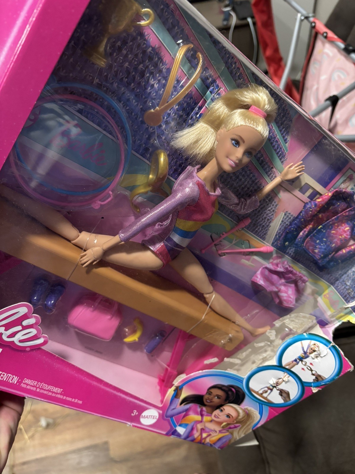 Barbie Gymnast with Balance Beam