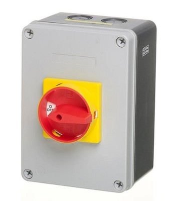 Newlec NLSW634PE 63A 4-polig Schalter Trenngehäuse Isoliergehäuse (IP65) - Neu
