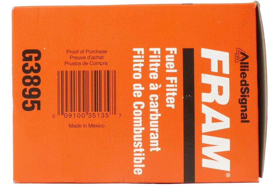 Filtro de combustible FRAM para Chrysler Town & Country New Yorker 1986-1987 identificación de pieza G3895 Foto 4 de 4