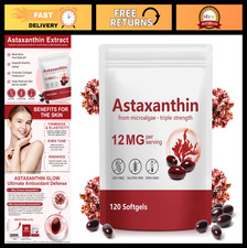 Astaxanthin 12mg Softgels - 120 Count, Natura...