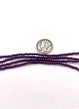 Boysenberry Glass Pearls 2mm, 3mm, 4mm or 6mm 1 Full Stand Czech Beads