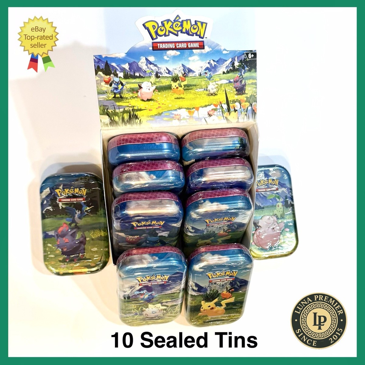 pokemon trading card games mega evolutions mini tins 10ct Amazon.com: Pokemon Trading Card Game TCG Mega Evolutions Mini Tins main image 0