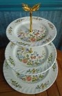 Aynsley Cottage Garden 3 tier XL china cake stand FREE UK TRACKED OSTAGE
