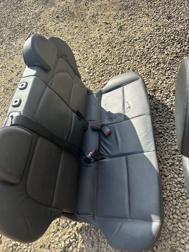 MITSUBISHI COLT CZT 04-08 1.5 PETROL 4G15T Black FRONT & REAR LEATHER SEATS SET - Picture 8 of 14