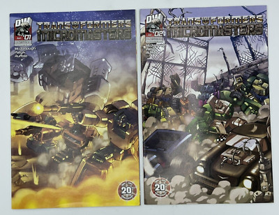 Transformers Micromasters 1-2 Dreamwave DW Megatron 2004 McDonough Ruffolo VF/NM
