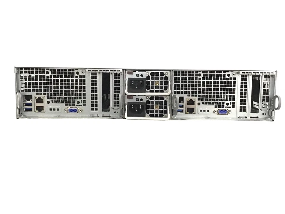 Supermicro 2 Node X10DRT-P Server 8x NVME U.2 Bays 8x U.2 NVME 4x Xeon V4 128G - Image 2 of 4
