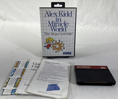 Sega Master System Alex Kidd in Miracle World The Mega Cartridge Complete in Box