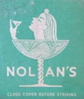 GIRLIE LADY: NOLAN'S MATCHBOOK MATCHCOVER (OAKLAND, CALIFORNIA) -E14