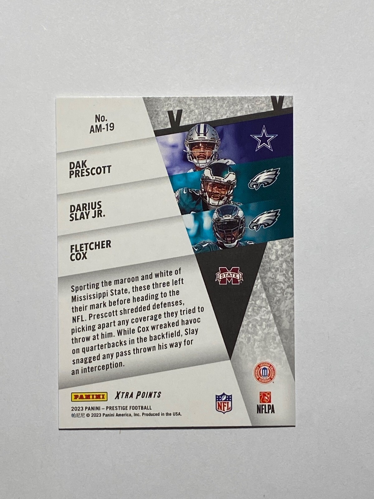 2023 Prestige AM19 DAK PRESCOTT, DARIUS SLAY JR., FLETCHER COX Alma