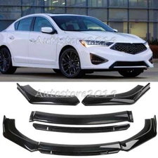 For Acura ILX 2013-2022 Front Bumper Lip Spoiler Splitter Body Kit Gloss Black