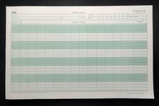 Vintage Programmer's Fortran Coding Form 8.5"x13.5" Sheet IBM GX28-7327-6