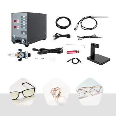 Electric Jewelry Spot Welder 300W Rectangular Pulse Argon Arc Welding Machine.