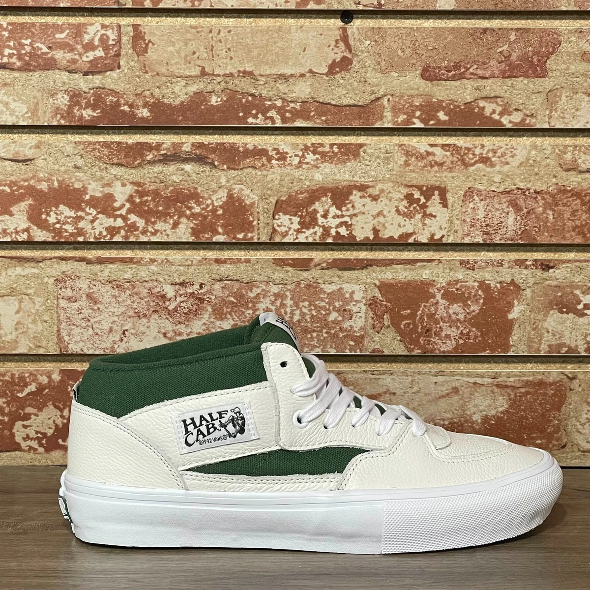 vloeistof zuurstof Paar Vans Skate Half Cab Shoes - White/Green - Sizes 9-12 | eBay