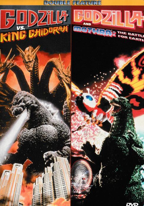 Godzilla vs King Ghidorah and Godzilla Mothra Battle for Earth Double Feature DVD