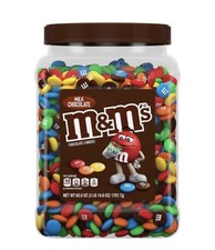 M M'S Milk Chocolate Candy Bulk Jar, 62 oz