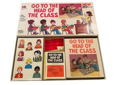 Vintage MB Go To The Head of The Class Family Board Game 1978 100 Complete