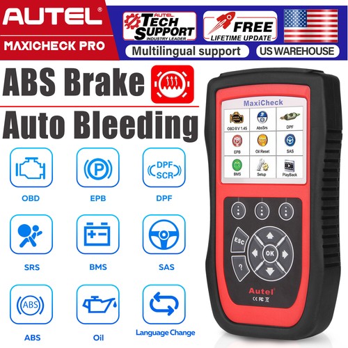 Autel MaxiCheck Pro for ABS Brake Auto Bleed OBD2 OBDII Scan Diagnostic