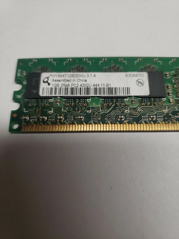 Infineon HYS64T128020HU-3.7-A DDR2 1GB PC2-4200 Non ECC 533Mhz RAM Memory - Image 3 of 3