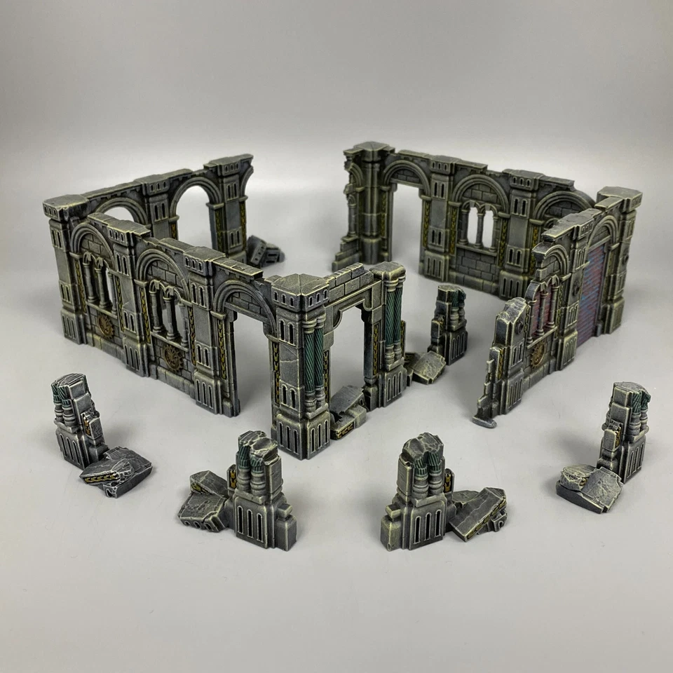 Azyrite Ruins Township Désolé Warhammer L'Âge De Sigmar Scénérie Terrain Aos - Photo 2/4