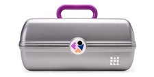 Caboodles Twilight Disco On-The-Go-Girl Cosmetic Organizer Make-up Case Silver