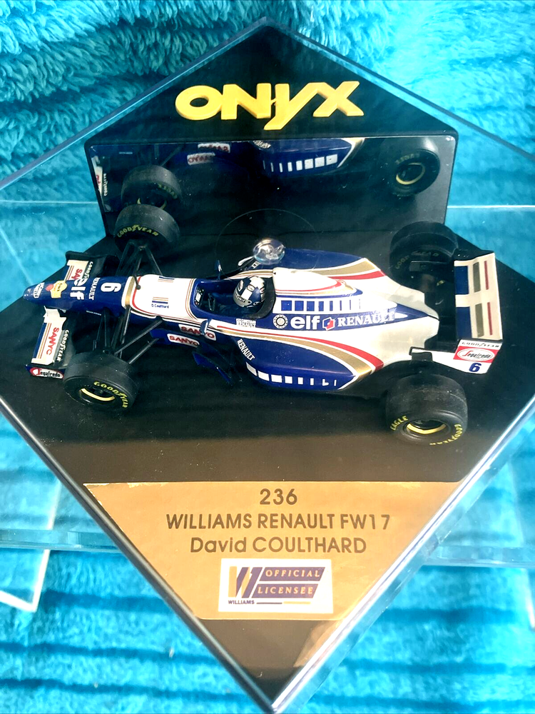 Onyx 236 F1 Willams Renault FW17 Coulthard 1:43 Die Cast Model Race Car