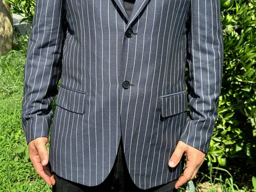 Isaia Napoli Royal Tux Blazer Suit Tuxedo Formal Striped Jacket Size 52 8R L - Picture 3 of 18