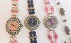 Womans Beautiful Handmade Watches Beaded LOT of 4 Swarovski Crystals & Pearls — photo 2