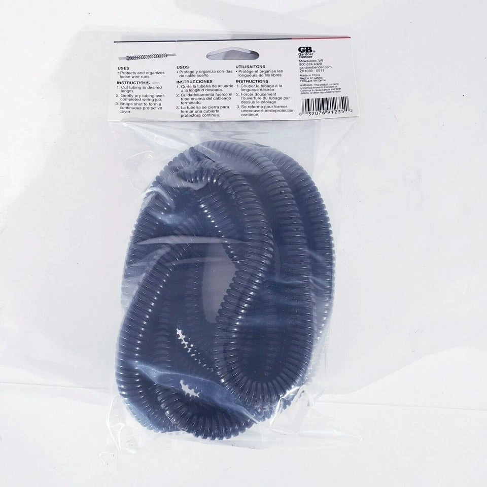 Gardner Bender GB Corrugated Polyethylene Split Flex Tubing 1/2" x 7ft FLX-5007T - Image 2 of 4