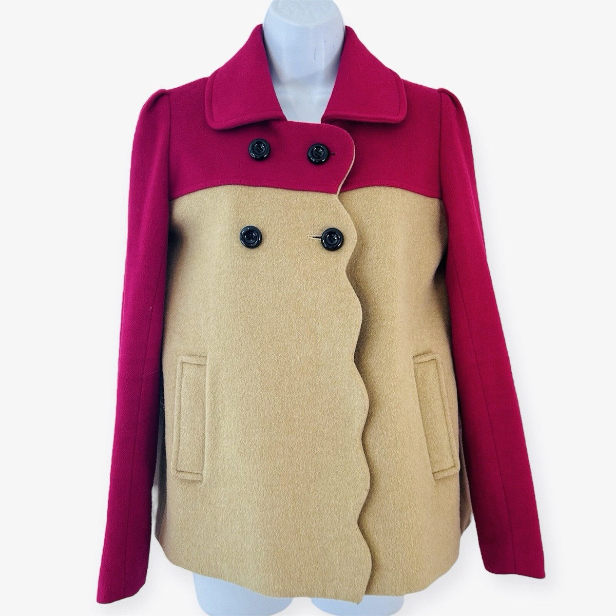 新品タグ付き✨ アンシェヌマン Cashmere Blend Pea Coat NAM53491390GAHB801-30.jpg