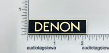 Denon Turntable Badge Logo Emblem Gold Incised Acrylic Custom Made Self Stick