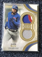 2021 David Bote Topps Tier One Relic Swatch #T1R-DB-Chicago Cubs /299