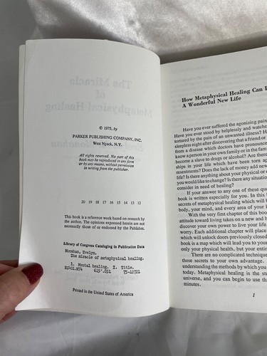 Das Wunder der metaphysischen Heilung von Evelyn M. Monahan PB 1975 - Bild 9 von 18