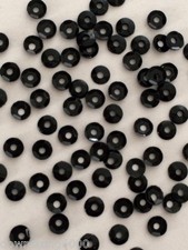 Sequins 3mm Black Gloss Cup Bowl Shape 1/8inch Choose Pack Size Doll Size