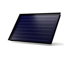 Flachkollektor Fino mit Aluminium Alu Absorber und Kollektorbefestigung Vertikal