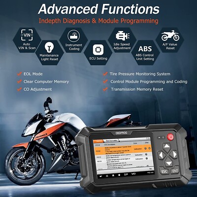 OBDPROG Moto 100 - Motorrad Diagnosegerät All System