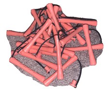 22 Vintage Pink 3-1/4" Perm Rod Hair Curlers Clean