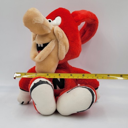 Vtg Domino’s Pizza 16" Avoid The Noid Plush Stuffed Toy Mascot Red Wire Ears - Picture 7 of 7