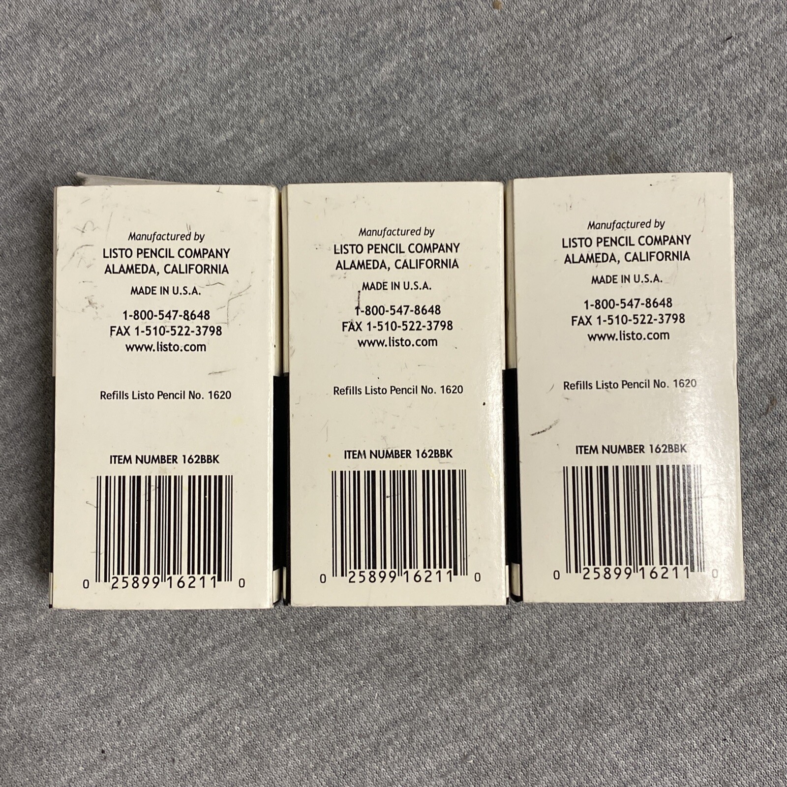 Listo 162 Marking Pencils Mechanical Refill Grease Marking (3 Packs)