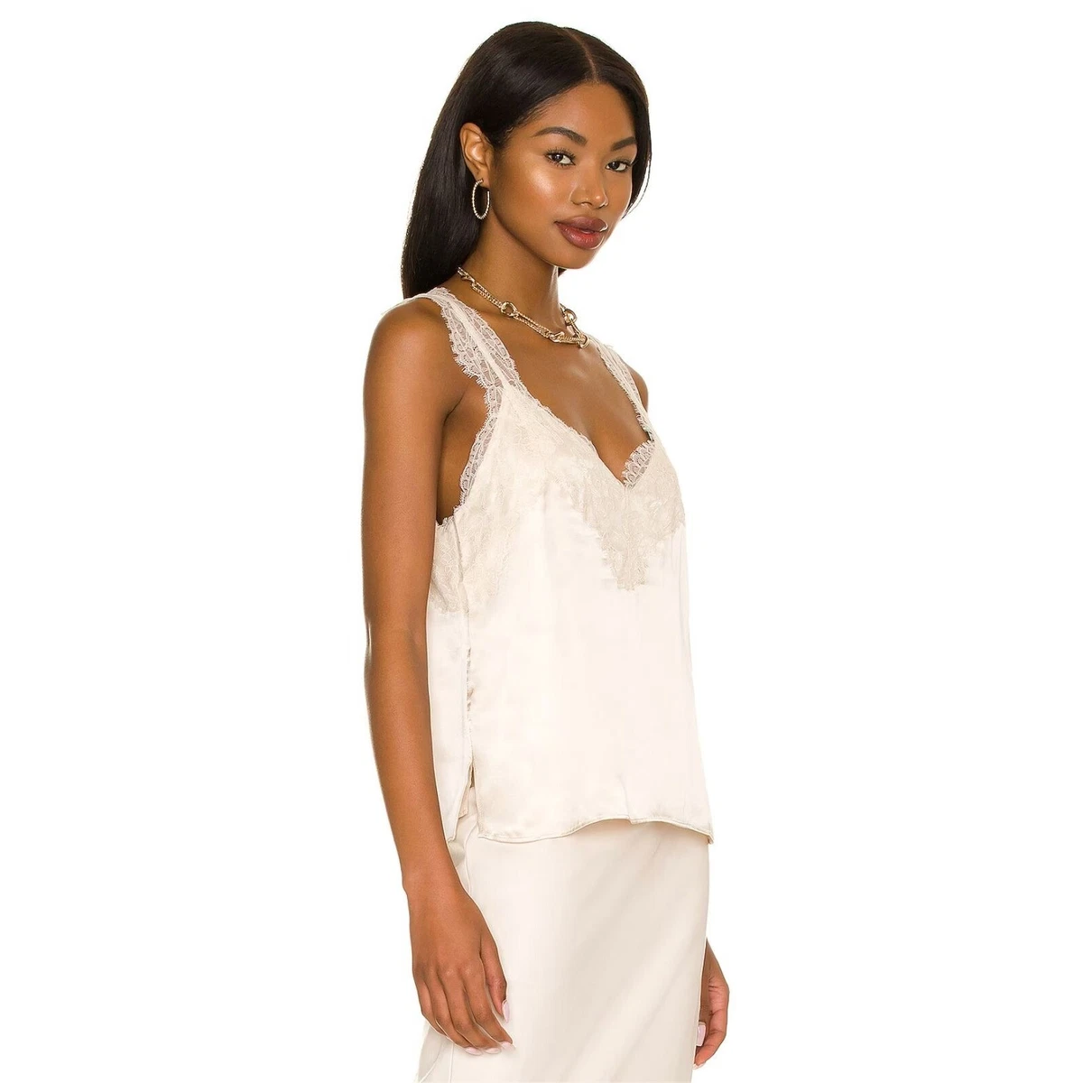 CAMI NYC Brandice Cami Bone Womens Size Large