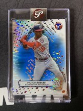 2023 Topps Pristine Encased Blue Refractor /75 Victor Robles #33 Nationals