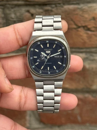Seiko 5 Automatic 6309-510A Railway Time Day/Date Vintage President Saddam logo