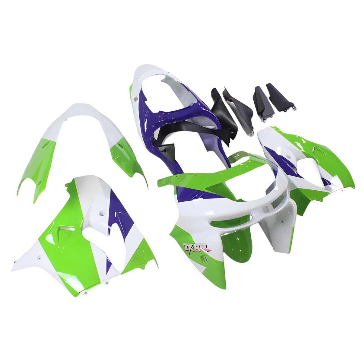 Green Purple White Bodywork for Kawasaki Ninja ZX9R 1998 1999 ZX