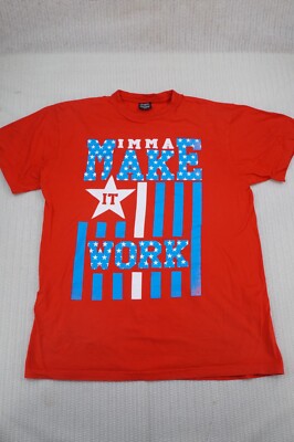 Flying Horse Shirt Mens 4XL Red Imma Make it Work Hip Hop Streetwear