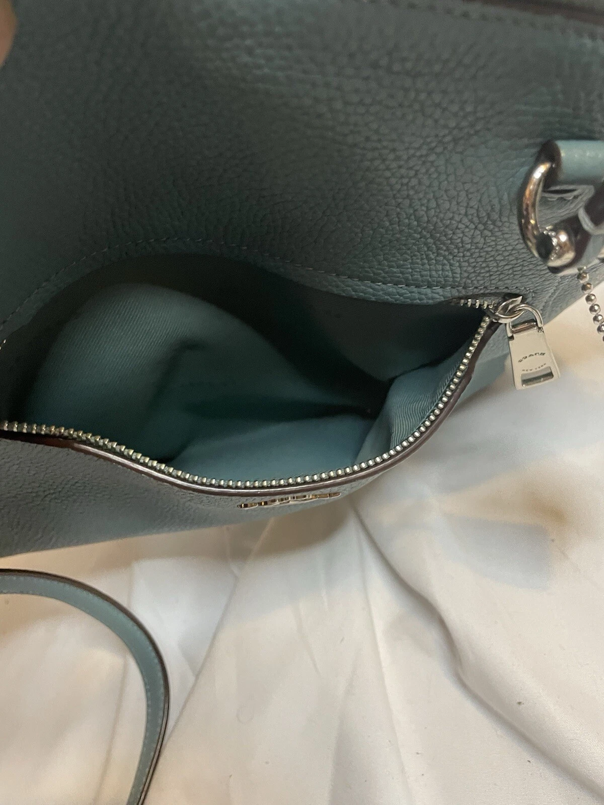 BORSA A TRACOLLA COACH PRAIRIE BORSA IN PELLE DI CIOTTOLI 58874 BORSA A MANO BORSA NUVOLA