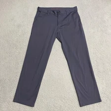 Rhone Commuter Pants Mens 32 Gray Regular Fit Chino Performance Casual 32x28"