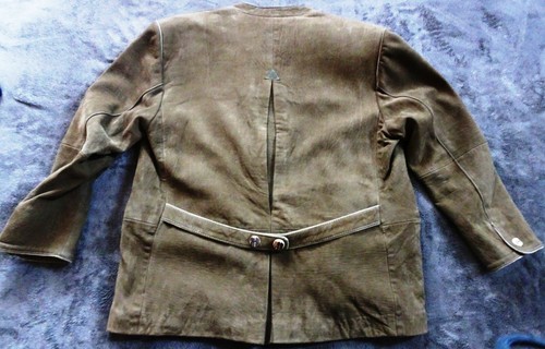 Trachten Lederjacke - Herren - braun - weiches Schaf-Nubukleder - Gr. 27 - C&A - Bild 3 von 4